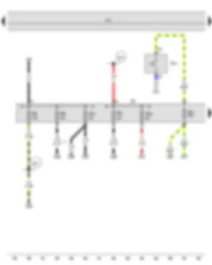 Wiring Diagram  SEAT TOLEDO 2013 - Daytime running lights switch - Fuse holder B