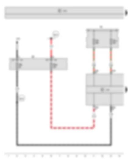 Wiring Diagram  SEAT TOLEDO 2013 - ABS control unit - Fuse holder A - Fuse holder B