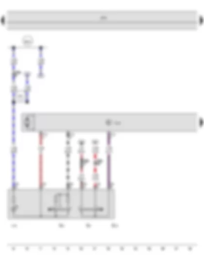 Wiring Diagram  SEAT TOLEDO 2013 - Operating unit for window regulator in driver door - Driver side window regulator motor