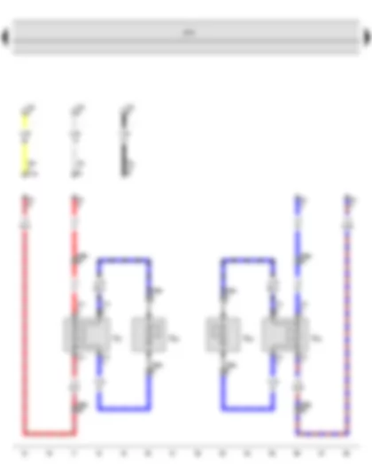 Wiring Diagram  SEAT TOLEDO 2013 - Front left treble loudspeaker - Front left bass loudspeaker - Front right treble loudspeaker - Front right bass loudspeaker