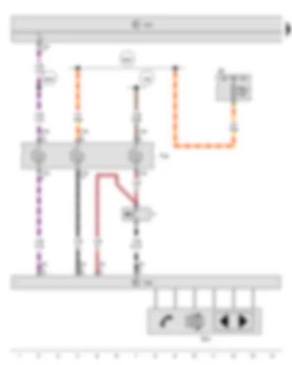 Wiring Diagram  SEAT TOLEDO 2013 - Multifunction buttons on left in steering wheel - Coil connector - Horn plate - Multifunction steering wheel control unit - Fuse holder B