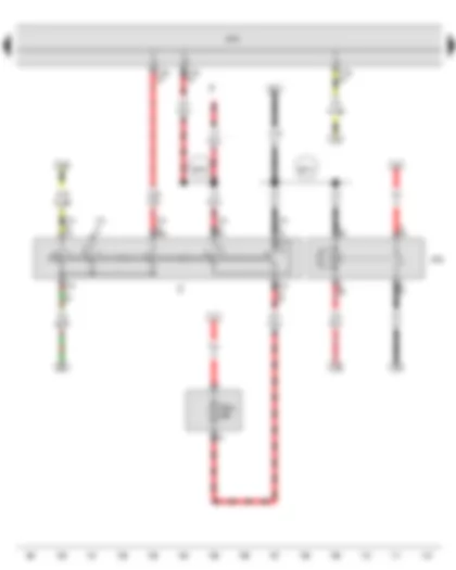 Wiring Diagram  SEAT TOLEDO 2013 - Ignition/starter switch - Terminal 15 voltage supply relay