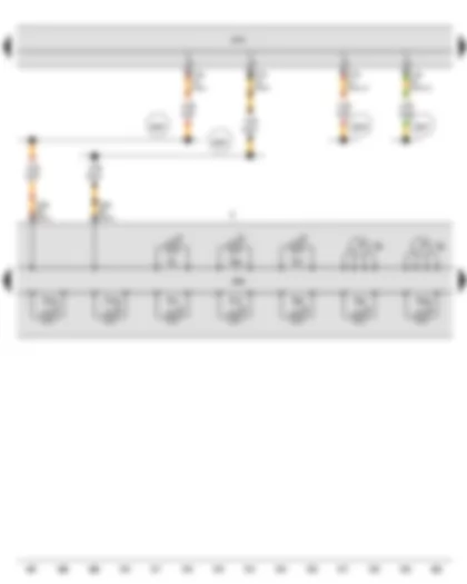 Wiring Diagram  SEAT TOLEDO 2013 - Coolant temperature gauge - Rev. counter - Dash panel insert