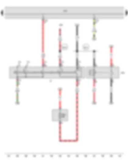 Wiring Diagram  SEAT TOLEDO 2013 - Ignition/starter switch - Terminal 15 voltage supply relay