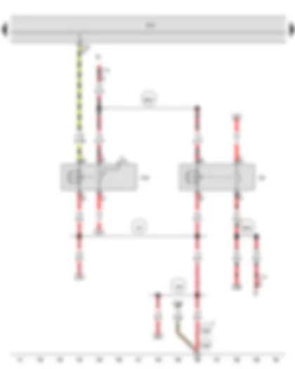 Wiring Diagram  SEAT TOLEDO 2013 - X-contact relief relay - X contact relief relay 2