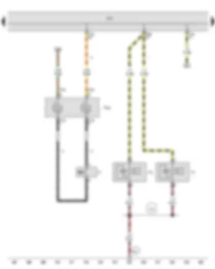 Wiring Diagram  SEAT TOLEDO 2013 - Coil connector - Horn plate - Treble horn - Bass horn