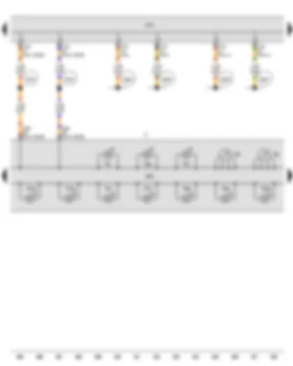 Wiring Diagram  SEAT TOLEDO 2013 - Coolant temperature gauge - Rev. counter - Dash panel insert