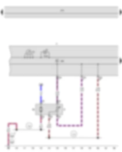 Wiring Diagram  SEAT TOLEDO 2013 - Fuel gauge sender - Fuel gauge - Fuel system pressurisation pump - Dash panel insert