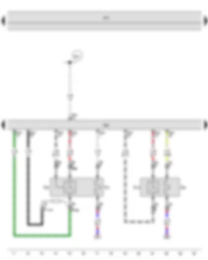 Wiring Diagram  SEAT TOLEDO 2013 - Lambda probe - Lambda probe after catalytic converter - Engine control unit