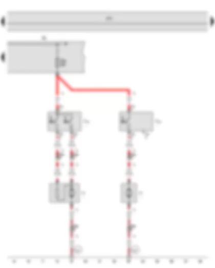 Wiring Diagram  SEAT TOLEDO 2013 - Radiator fan thermal switch - Fuse holder A - Radiator fan