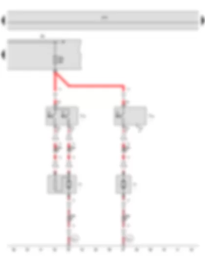 Wiring Diagram  SEAT TOLEDO 2013 - Radiator fan thermal switch - Fuse holder A - Radiator fan