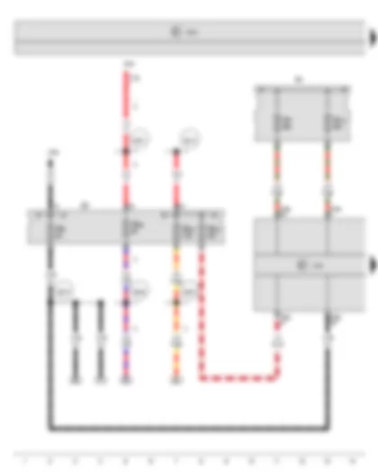 Wiring Diagram  SEAT TOLEDO 2013 - ABS control unit - Fuse holder A - Fuse holder B