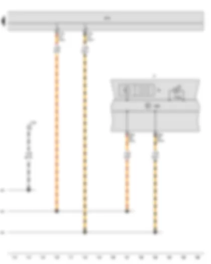 Wiring Diagram  SEAT TOLEDO 2013 - Dash panel insert - 16-pin connector - Selector lever position display