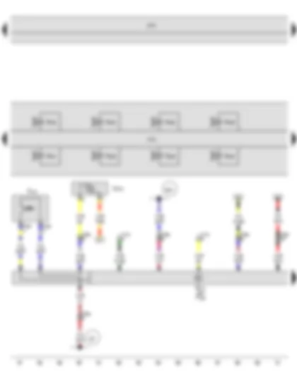 Wiring Diagram  SEAT TOLEDO 2013 - Selector lever - Selector lever locked in position P switch - Mechatronic unit for dual clutch gearbox - Ignition key withdrawal lock solenoid
