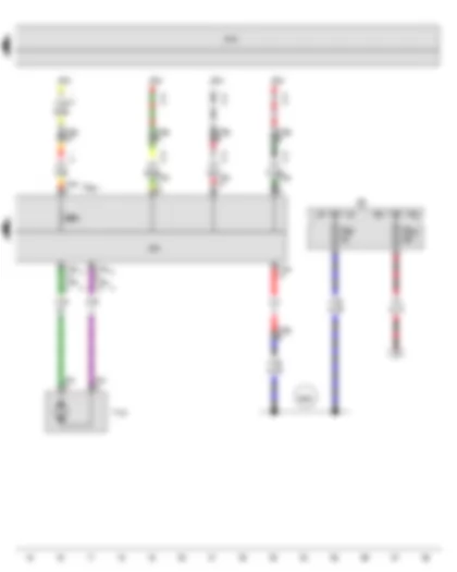 Wiring Diagram  SEAT TOLEDO 2014 - Fresh air and air recirculation flap control unit - Fuse holder B - Fresh air and air recirculation flap control motor