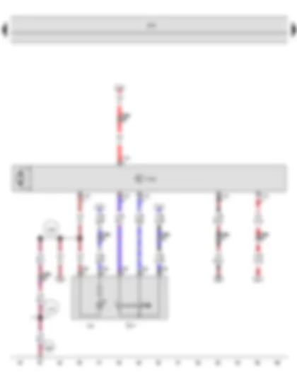 Wiring Diagram  SEAT TOLEDO 2013 - Window regulator switch in front passenger door - Front passenger side window regulator motor