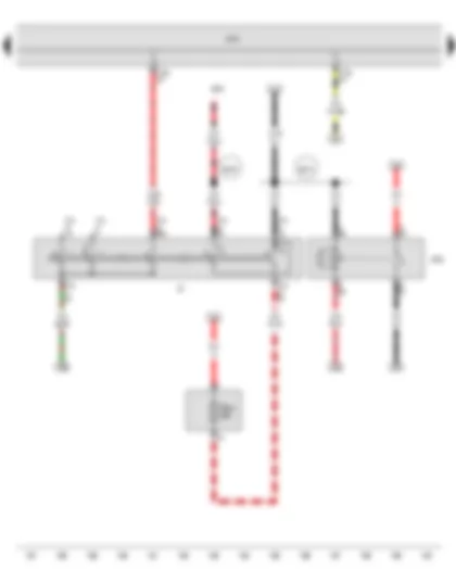 Wiring Diagram  SEAT TOLEDO 2016 - Ignition/starter switch - Terminal 15 voltage supply relay