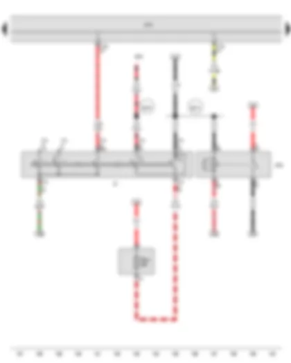 Wiring Diagram  SEAT TOLEDO 2015 - Ignition/starter switch - Terminal 15 voltage supply relay