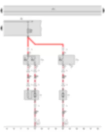Wiring Diagram  SEAT TOLEDO 2016 - Radiator fan thermal switch - Fuse holder A - Radiator fan