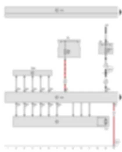 Wiring Diagram  SEAT TOLEDO 2015 - Steering moment sender - Power steering control unit - Fuse holder A - Fuse holder B - Electromechanical power steering motor