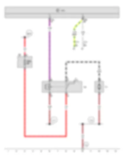 Wiring Diagram  SEAT TOLEDO 2016 - Headlight washer system relay - Fuse holder B - Headlight washer system pump