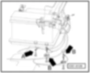 SEAT TOLEDO 2006 Overview of earth points in engine compartment