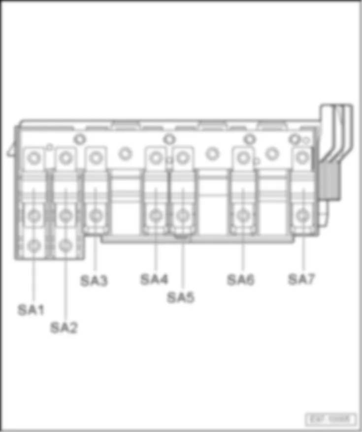 SEAT TOLEDO 2008 Overview of fuses