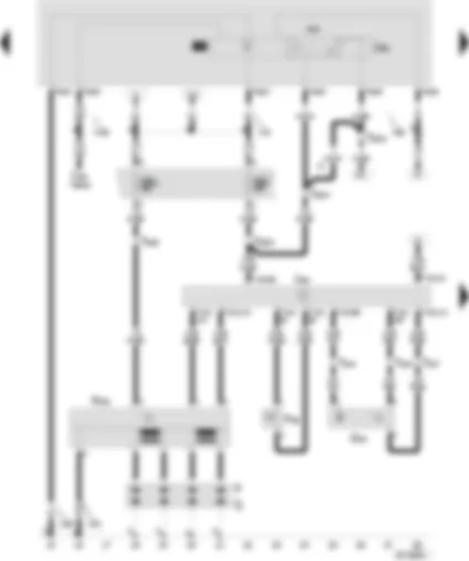 Wiring Diagram  SEAT VARIO 2000 - Simos control unit - power assisted steering/pressure switch - hall sender - ignition transformer - spark plug connector - flame plug