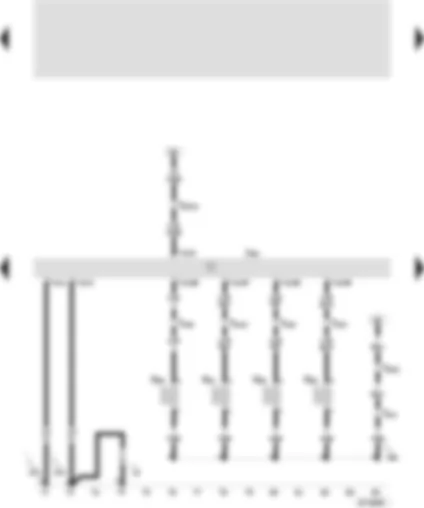 Wiring Diagram  SEAT VARIO 2000 - Simos control unit - injector-cylinder 1 - injector-cylinder 2 - injector-cylinder 3 - injector-cylinder 4
