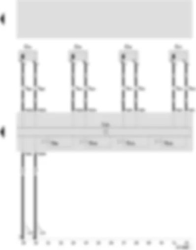 Wiring Diagram  SEAT VARIO 2000 - Control unit for ABS with EDS - rear right speed sensor - front right speed sensor