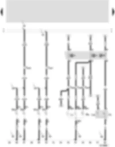 Wiring Diagram  SEAT VARIO 2002 - Twin-filament bulb right headlamp - sidelight bulb right - front left flasher bulb - front right flasher bulb - cigarette lighter