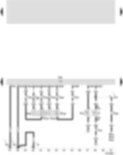 Wiring Diagram  SEAT VARIO 2001 - Motronic control unit - brake light switch - cruise control system brake pedal switch (diesel direct injection system) - throttle valve drive (electric throttle operation)