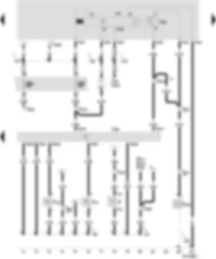 Wiring Diagram  SEAT VARIO 2001 - Control unit for Diesel direct injection system - brake light switch - clutch pedal switch - brake pedal switch for CC/diesel direct injection system