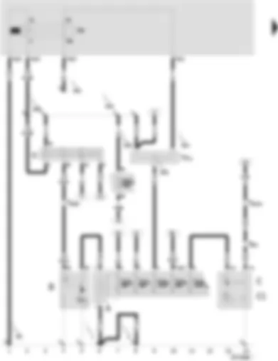 Wiring Diagram  SEAT VARIO 2001 - Battery - starter - alternator - voltage regulator - ignition/starter switch - X contact relief relay - terminal 30 junction box