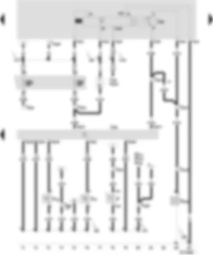 Wiring Diagram  SEAT VARIO 2001 - Control unit for Diesel direct injection system - brake light switch - clutch pedal switch - brake pedal switch for CC/diesel direct injection system