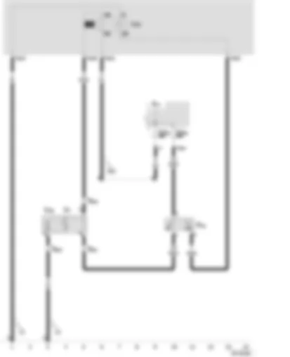 Wiring Diagram  SEAT VARIO 2000 - Radiator fan thermo-switch - radiator fan relay V7 and V35 - speed 2 - radiator fan - radiator fan - right