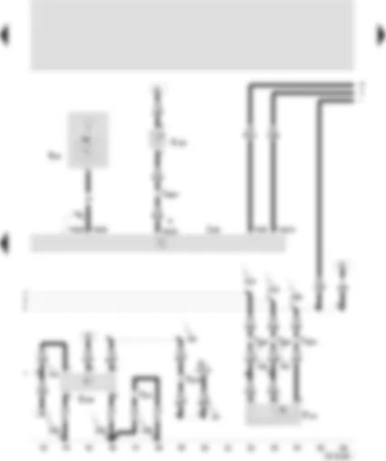 Wiring Diagram  SEAT VARIO 2000 - Central locking and anti-theft alarm system control unit - interior locking switch - driver side - central locking switch (passenger side)