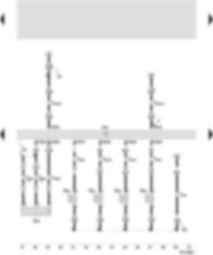 Wiring Diagram  SEAT VARIO 2001 - Simos control unit - knock sensor I - injector-cylinder 1 - injector-cylinder 2 - injector-cylinder 3 - injector-cylinder 4