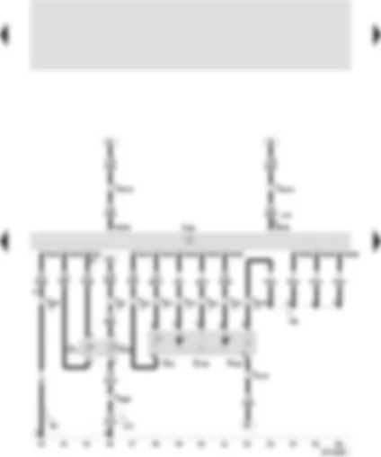 Wiring Diagram  SEAT VARIO 2001 - Diesel direct injection control unit - coolant temperature sender - fuel temperature sender - modulating piston movement sender - metering adjuster