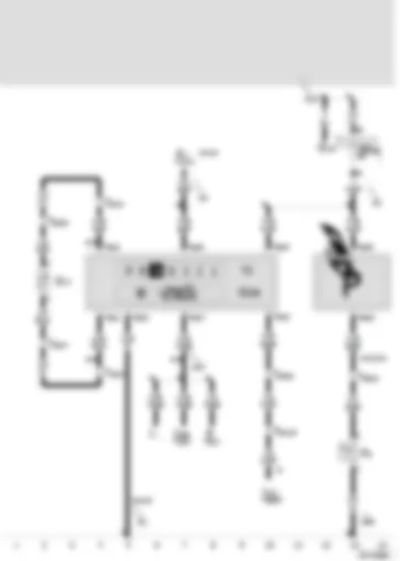 Wiring Diagram  SEAT VARIO 2001 - Ambient temperature indicator - selector lever position indicator - handbrake warning switch - ambient temperature sensor