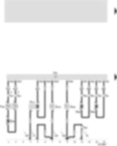 Wiring Diagram  SEAT VARIO 2002 - Airbag control unit - coil spring for airbag - return spring with slip ring - side airbag crash sensor - driver side - airbag igniter - driver side