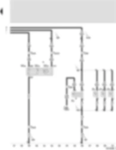 Wiring Diagram  SEAT VARIO 2000 - Door contact switch - driver side - door contact switch - passenger side - rear left door contact switch - rear right door contact switch - interior light with switch-off delay