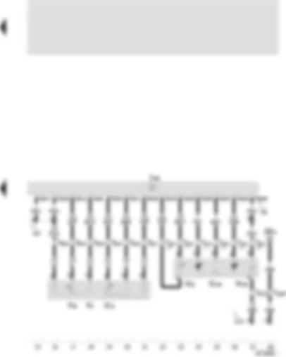 Wiring Diagram  SEAT VARIO 2002 - Diesel direct injection control unit - accelerator position sender - slide travel sender