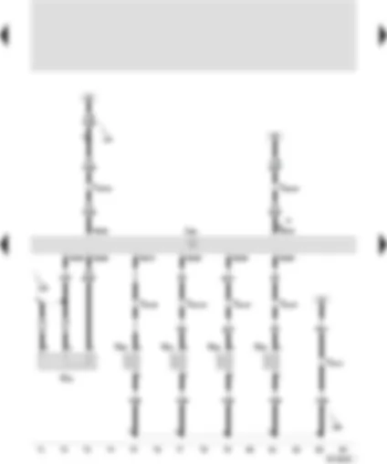 Wiring Diagram  SEAT VARIO 2001 - Simos control unit - knock sensor I - injector-cylinder 1 - injector-cylinder 2 - injector-cylinder 3 - injector-cylinder 4
