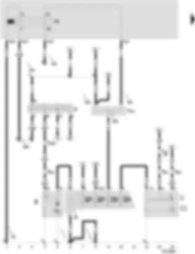 Wiring Diagram  SEAT VARIO 2001 - Battery - starter - alternator - voltage regulator - ignition/starter switch - X contact relief relay - terminal 30 junction box