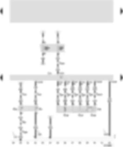 Wiring Diagram  SEAT VARIO 2001 - Marelli 4LV control unit (injection system) - coolant temperature sender - throttle valve drive (electric throttle operation)