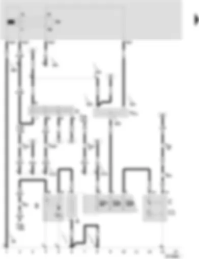 Wiring Diagram  SEAT VARIO 2001 - Battery - starter - alternator - voltage regulator - ignition/starter switch - X contact relief relay - terminal 30 junction box