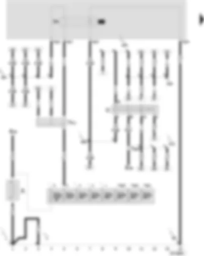 Wiring Diagram  SEAT VARIO 2000 - Battery - starter - ignition/starter switch - X contact relief relay - terminal 30 junction box