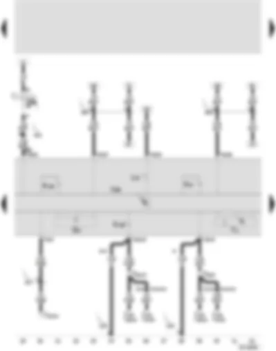 Wiring Diagram  SEAT VARIO 2000 - Control unit with warning lamps on the instrument panel - rev. counter - warning lamp for ABS - fuel level warning lamp - Stability Program warning lamp