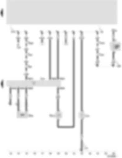 Wiring Diagram  SEAT VARIO 2000 - Automatic gearbox control unit - road speed sender - selector lever lock solenoid - selector lever scale illumination